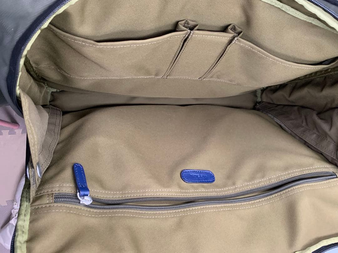 ポールスミス 2WAY ビジネスバッグ カーキ ナイロン レザー A4収納可