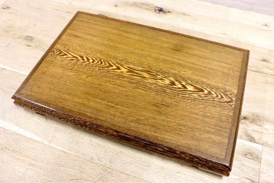 GMIH95B○鉄刀木 タガヤサン 花台 飾り台 床の間 和風 木製 唐木 盆