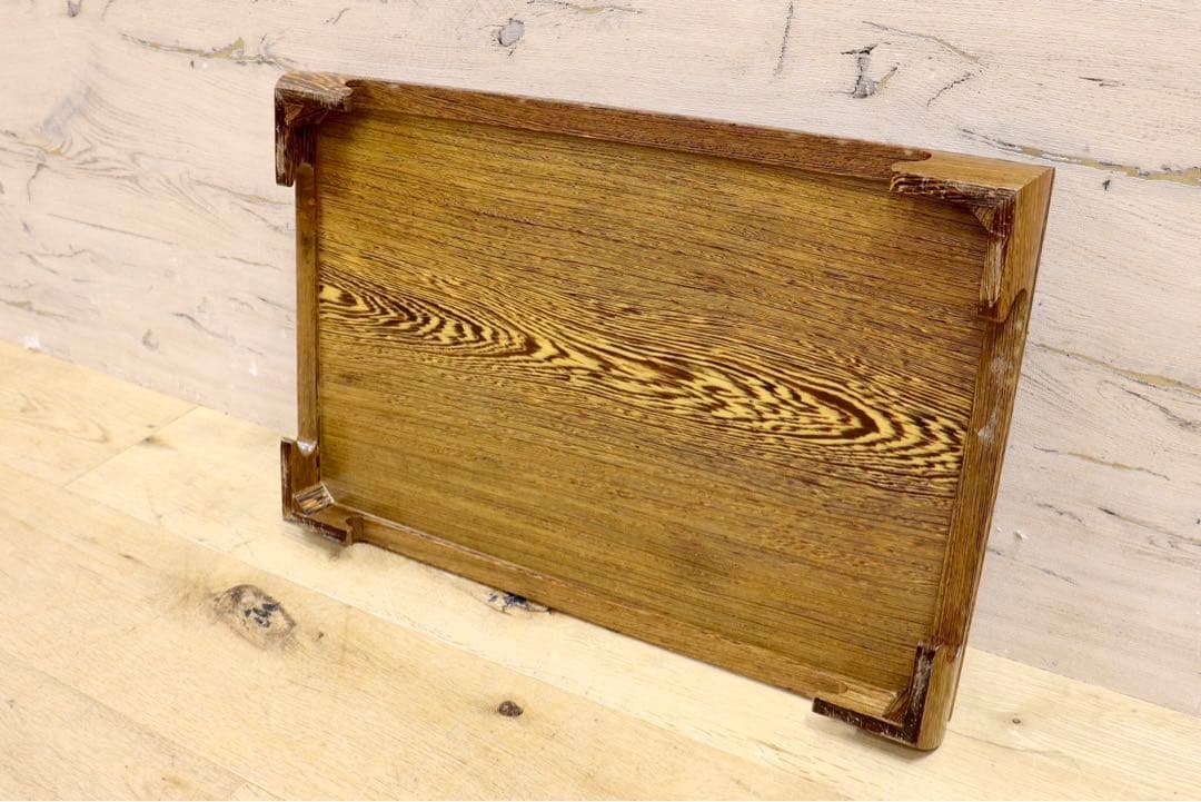 GMIH95B○鉄刀木 タガヤサン 花台 飾り台 床の間 和風 木製 唐木 盆