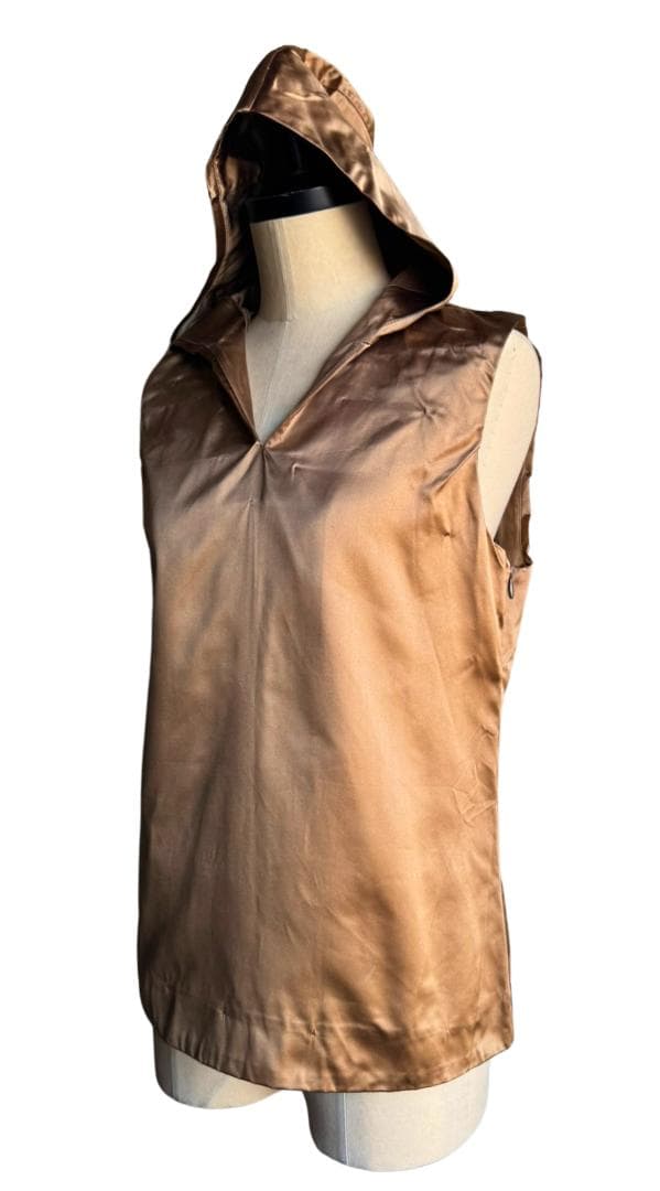 Miu Miu　Y2K シルクトップ パーカー　ドローコード付き　サイズ40