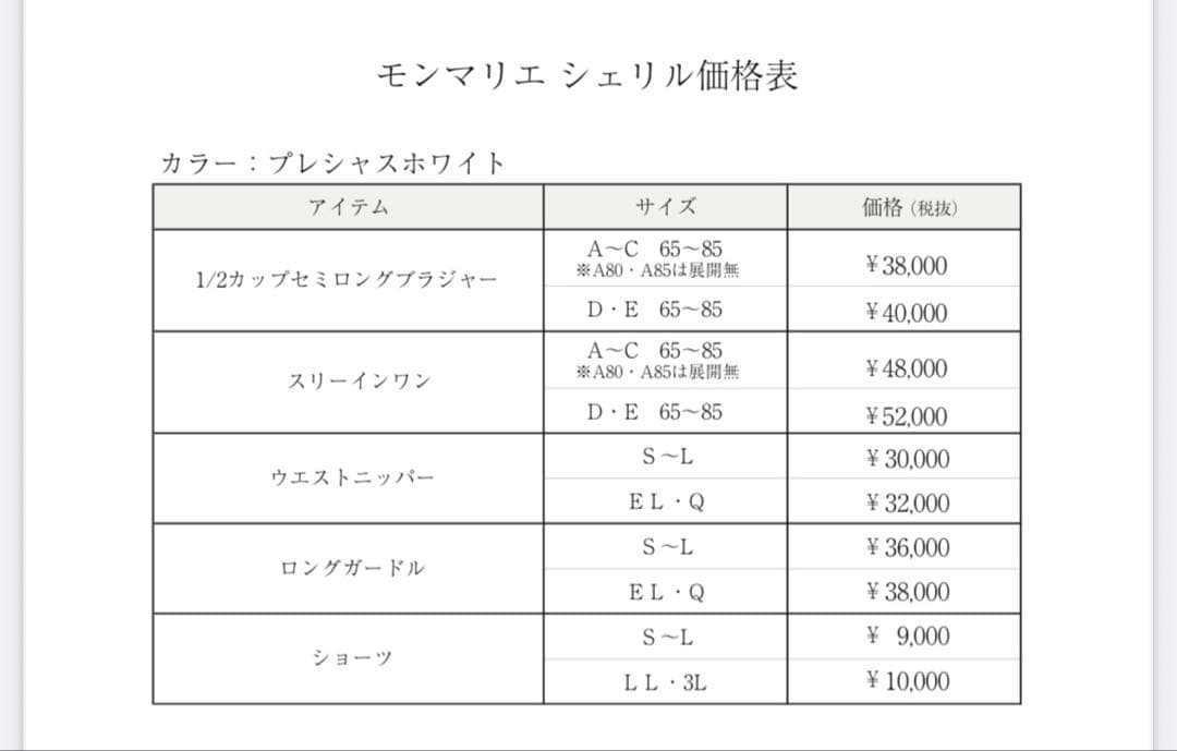 ✨ルナコウさん専用✨モンマリエ ブライダルインナー　2点セット