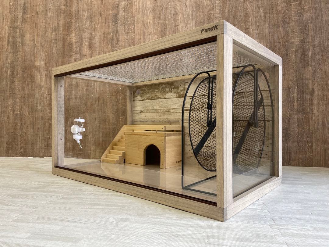 ＦandＫ爬虫類木製ケージ　特価品！　ハリネズミ仕様　800×450×450