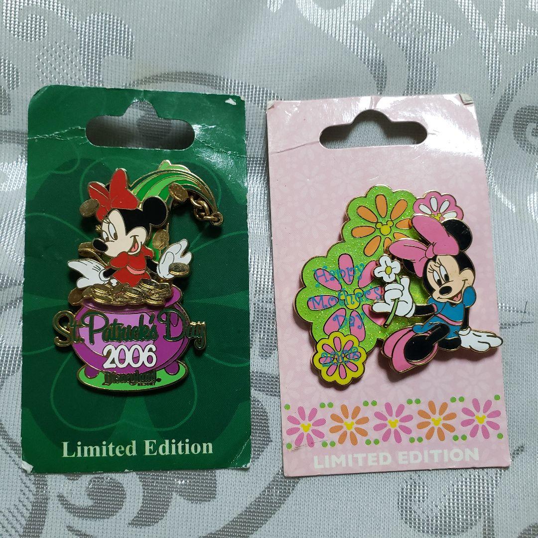 DLR WDW ミッキー ミニー ピンバッジセット
