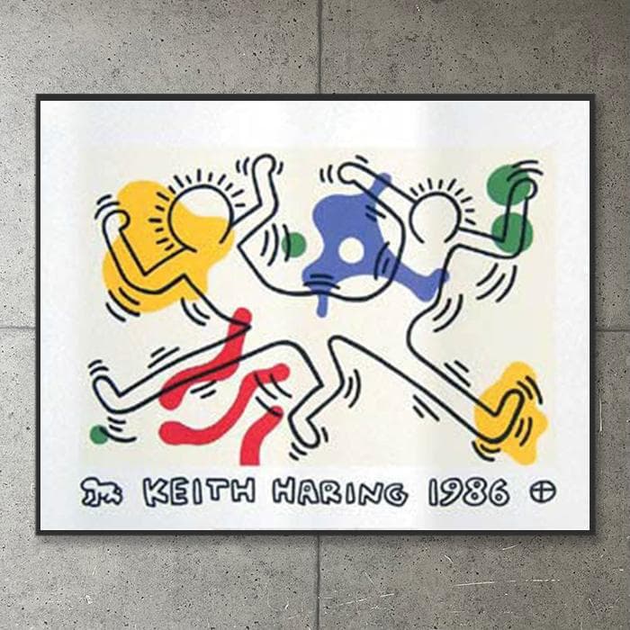 額装品/1986/キース ヘリング/アート/ポスター/インテリア