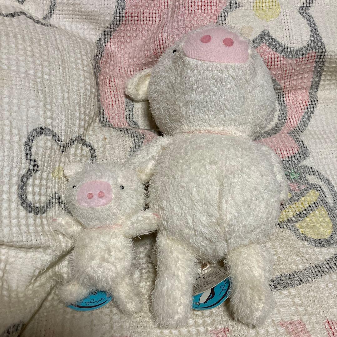 モンスイユ　プリエ　ブタ　ぬいぐるみ　M&Sサイズ 中古品　MAY BLUE