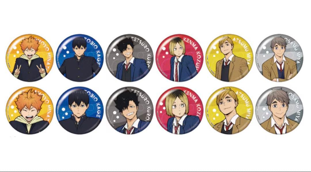 ハイキュー　トレーディング缶バッジ　13個セット　アクアリウムキャラバン