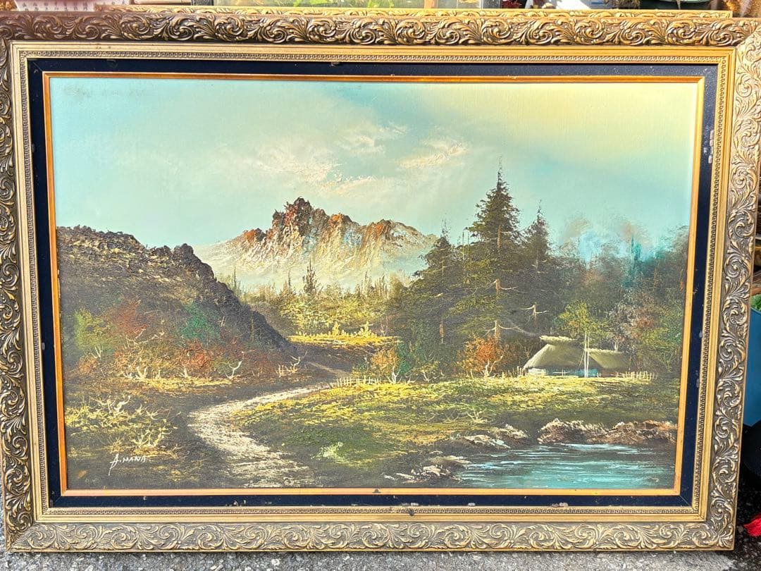 A. HANDA 風景画 油彩画 大サイズ