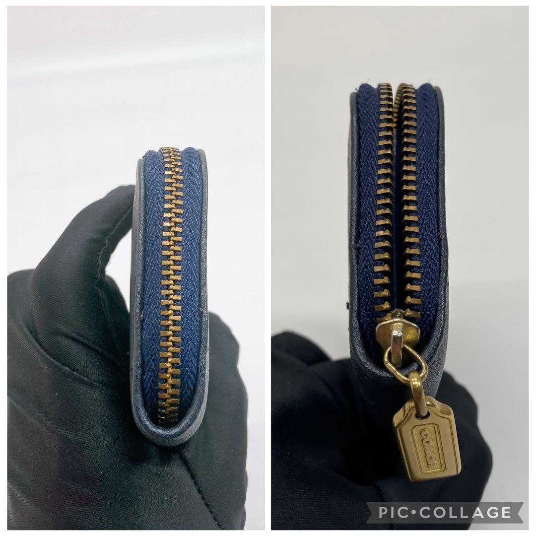 ✨美品✨COACH オールドコーチ ケース ヴィンテージ レザー ネイビー