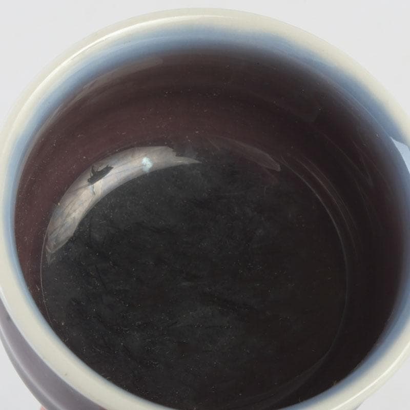 九谷焼　人間国宝　徳田正彦（三代徳田八十吉）　ぐい呑　盃　共布共箱　V　9709