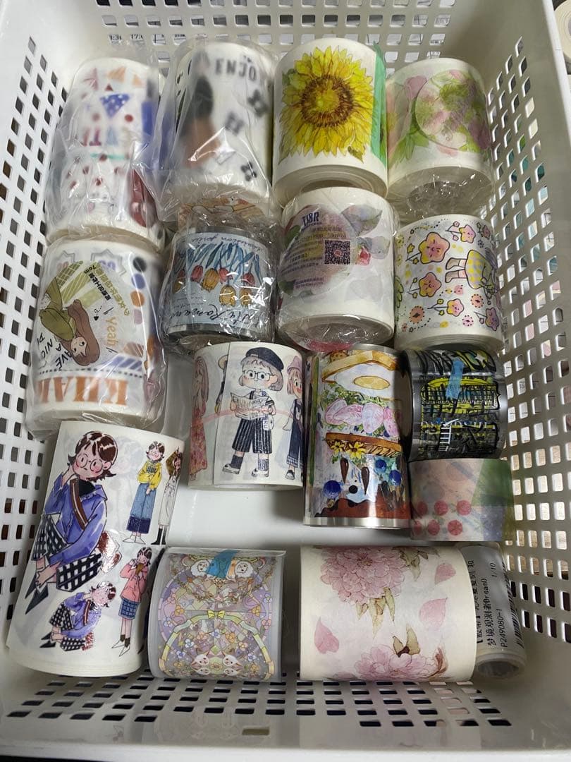 カラフルなデザインのマスキングテープセット