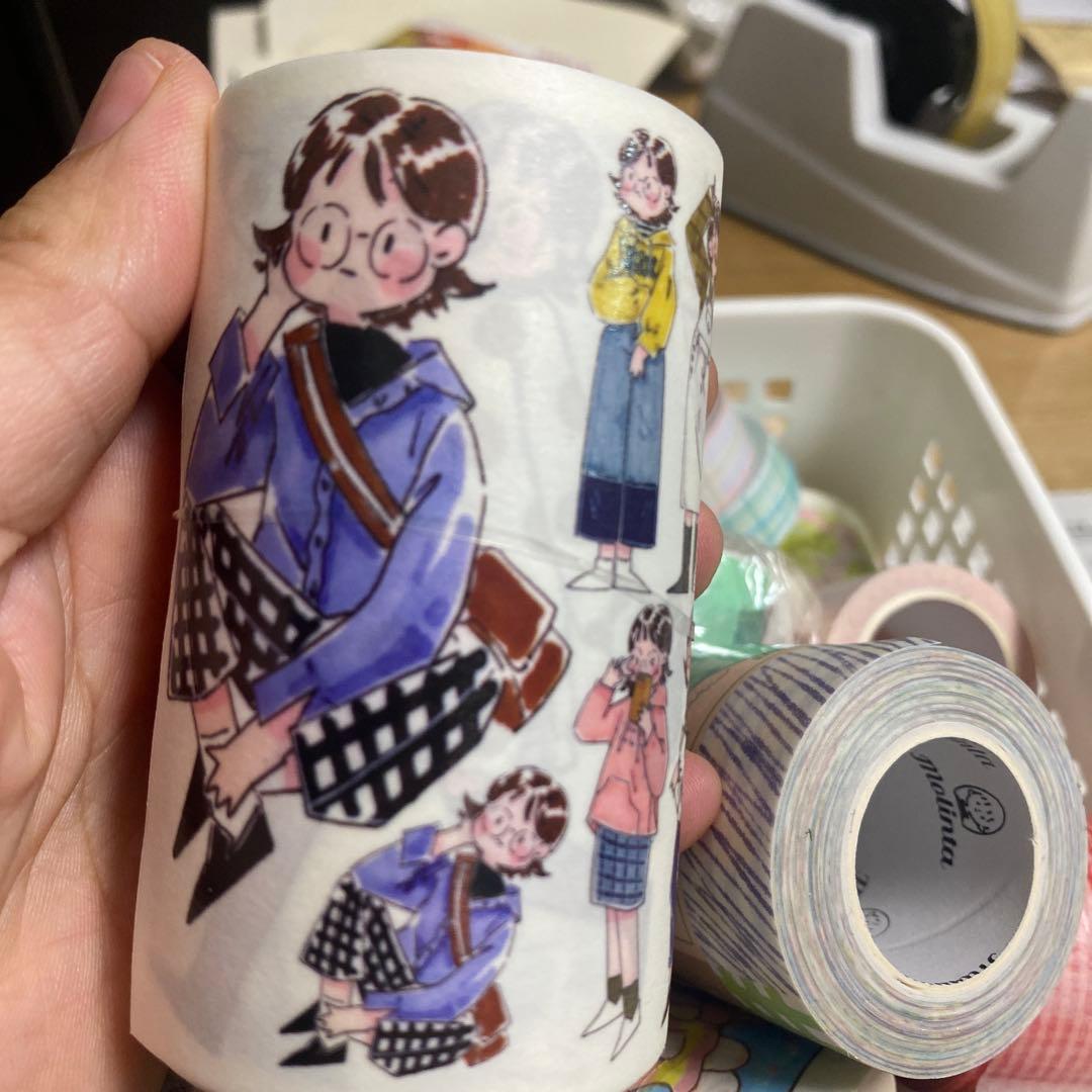 カラフルなデザインのマスキングテープセット