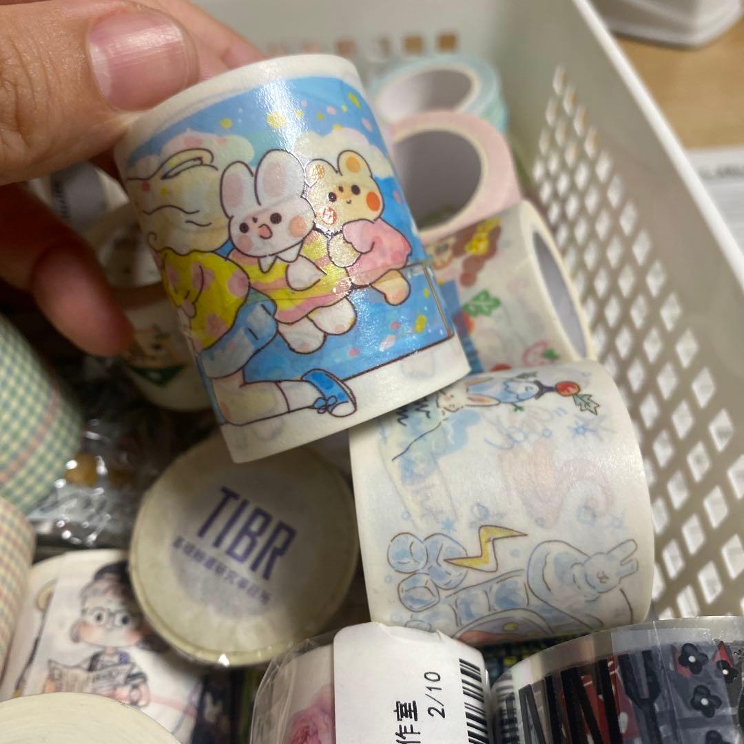 カラフルなデザインのマスキングテープセット