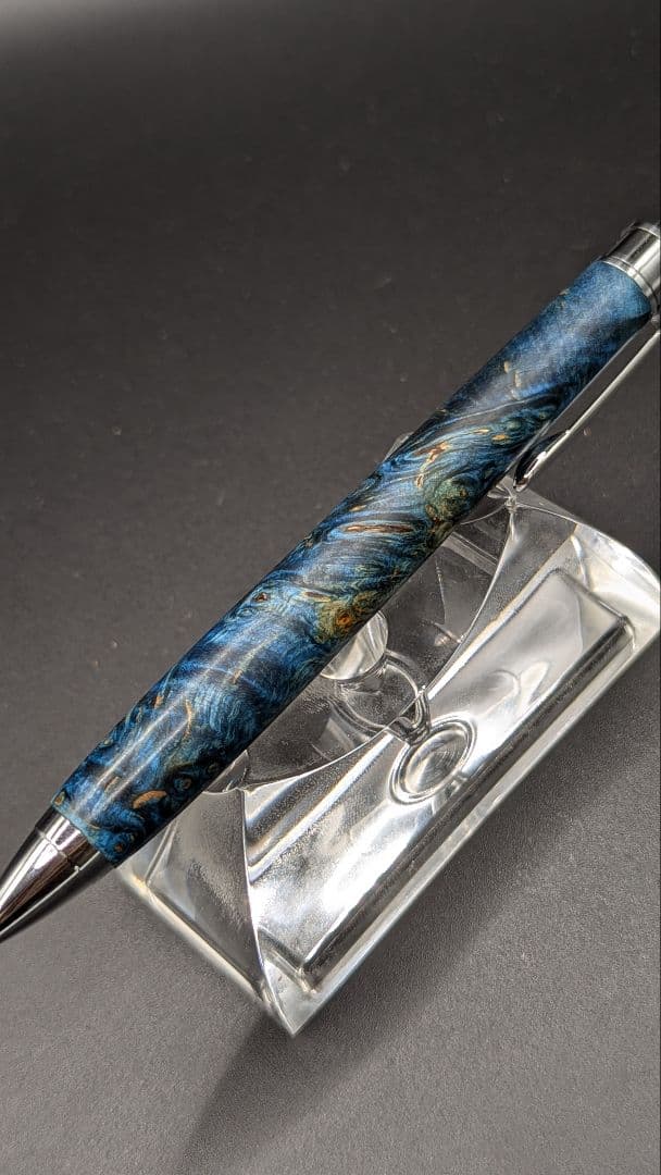 405ペン工房翌檜　スタビライズドウッドバーチバール　木軸シャーペン　ボールペン