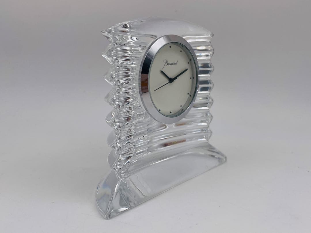 バカラ Baccarat 置時計 クリスタル ラランド クロック は箱付き