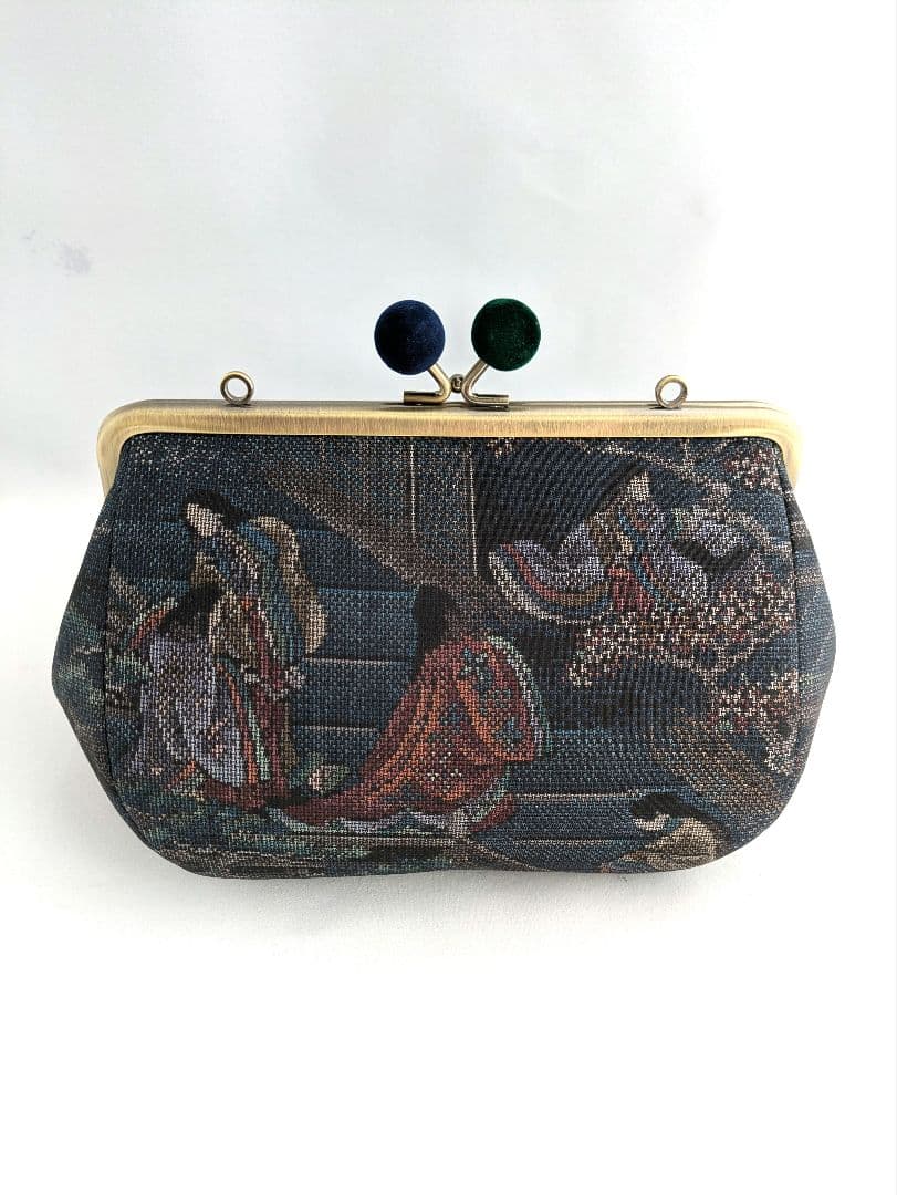 Miyuki窓口 大島紬 がばっとコスメポーチ　　 お2つ