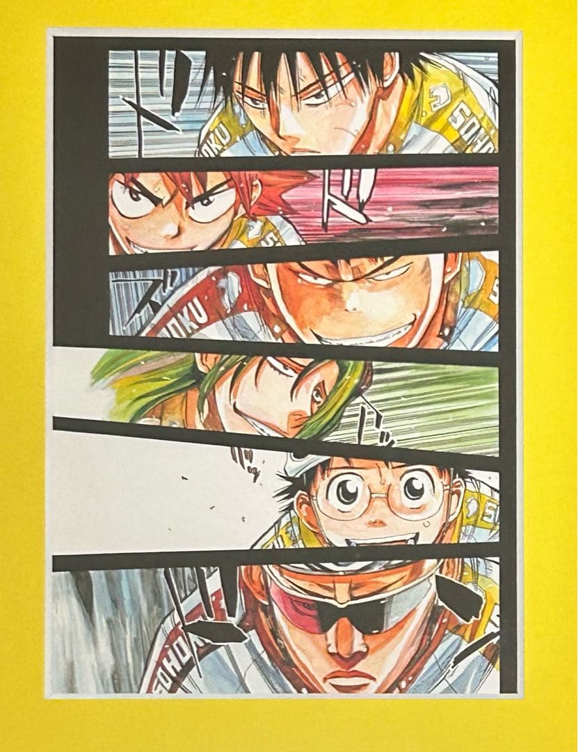 弱虫ペダル 高精細複製原画 総北高校 ガチャパーティー 1st A賞