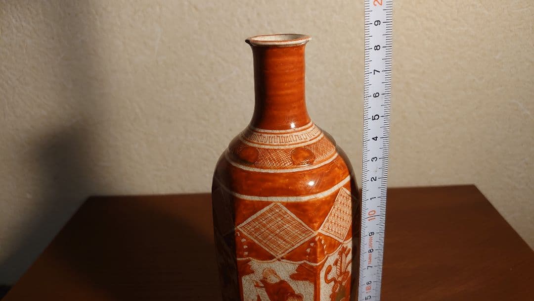 古九谷　九谷焼　赤絵　浅井一毫　旭山　庄三　アンティーク九谷焼　１客