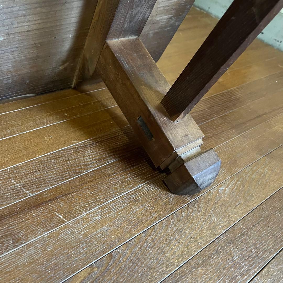 【アンティーク】木製 無垢 四角 座卓 文机 ローテーブル センターテーブル