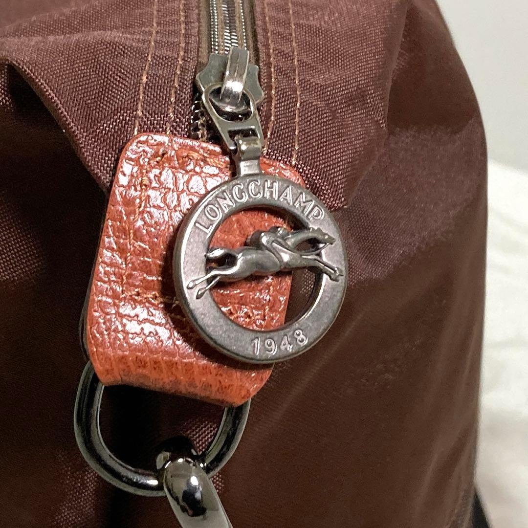 ロンシャン ルプリアージュ イクステンサブル ボストンバッグ 3way ブラウン