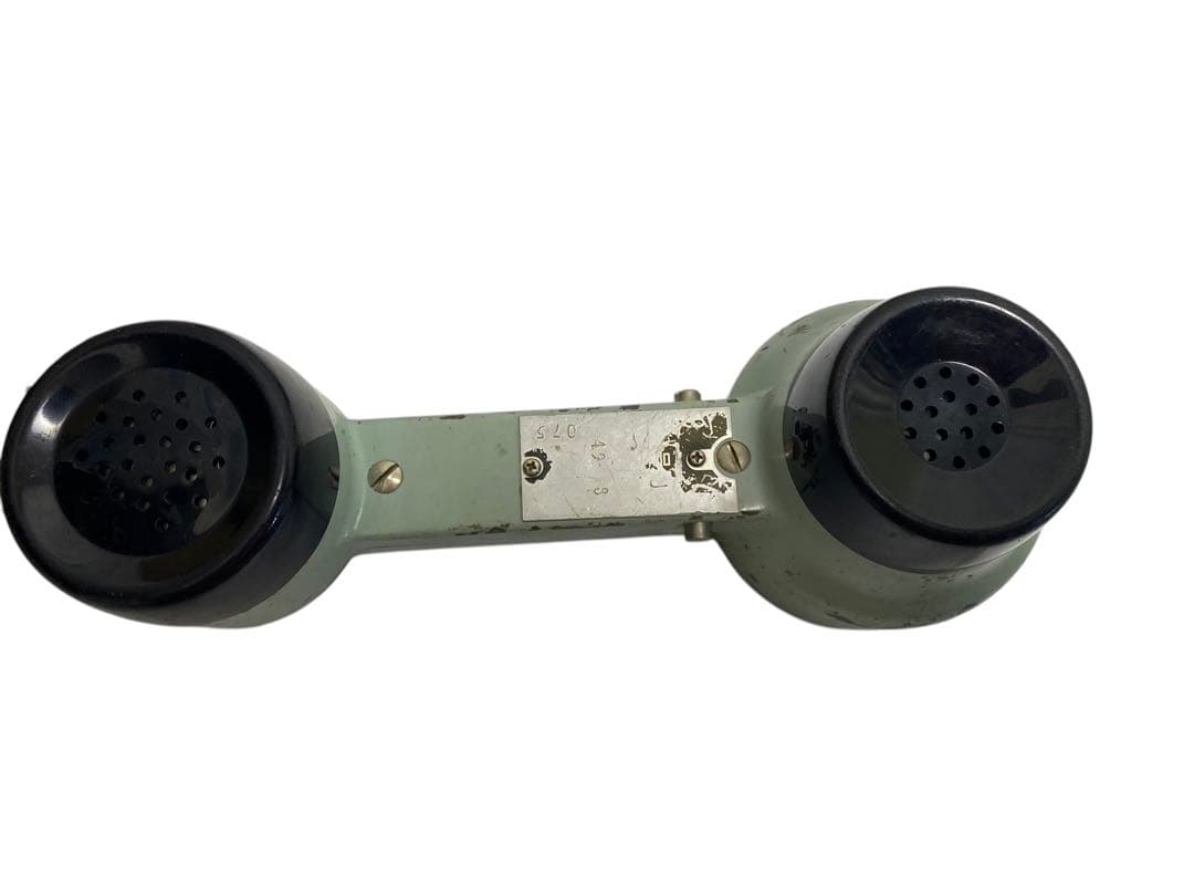 試験用送受器　電話器　レトロ　昭和アンティーク受話器