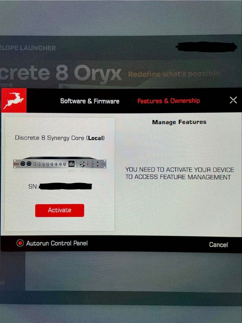 DTM・DAW Antelope Discrete 8 synergy core