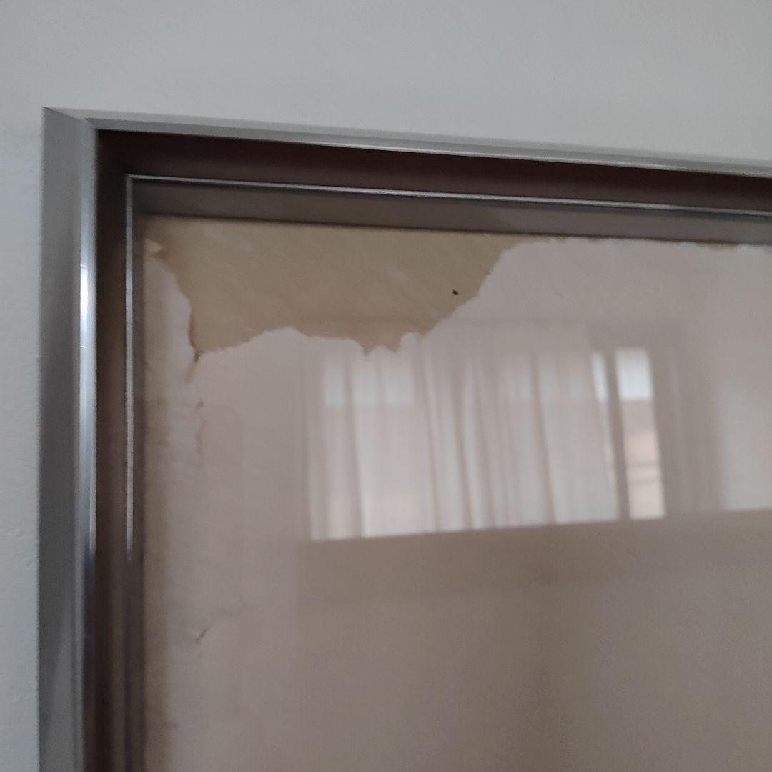 お値下げ！書道額　アルミニウム製シルバーフレーム 大正方形　箱使用感あり