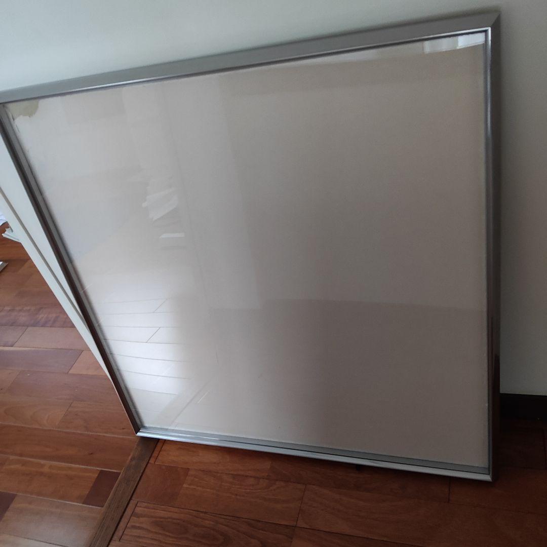 お値下げ！書道額　アルミニウム製シルバーフレーム 大正方形　箱使用感あり