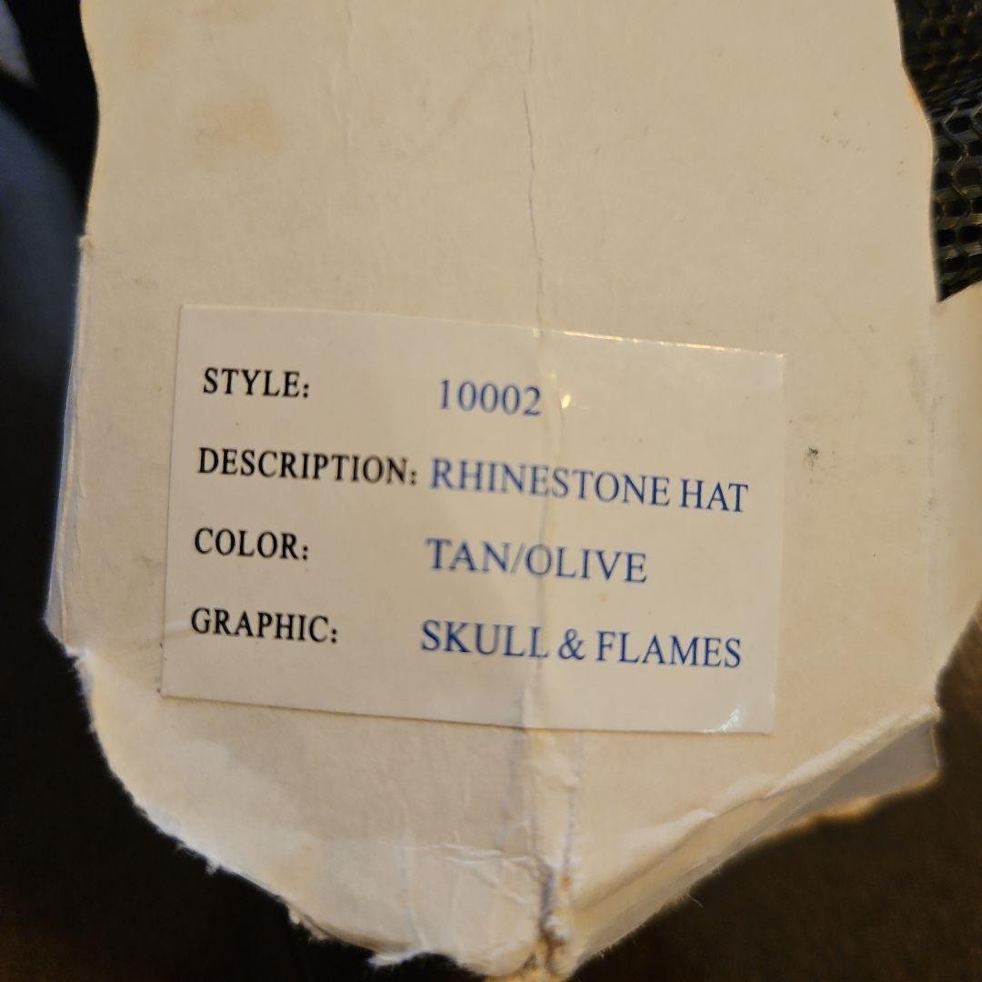 新品未使用 Ed Hardy ラインストーン付 ベースボールキャップ