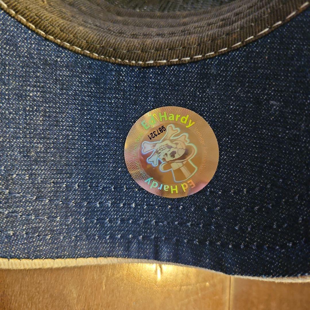 新品未使用 Ed Hardy ラインストーン付 ベースボールキャップ