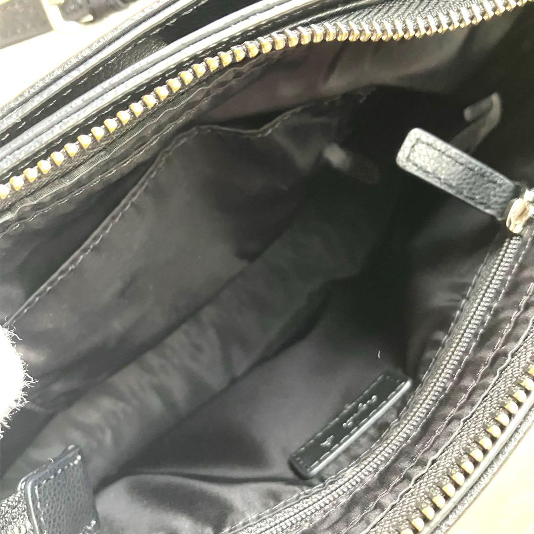 【未使用級✨】agnes b. ショルダーバッグ ターンロック レザー ロゴ金具