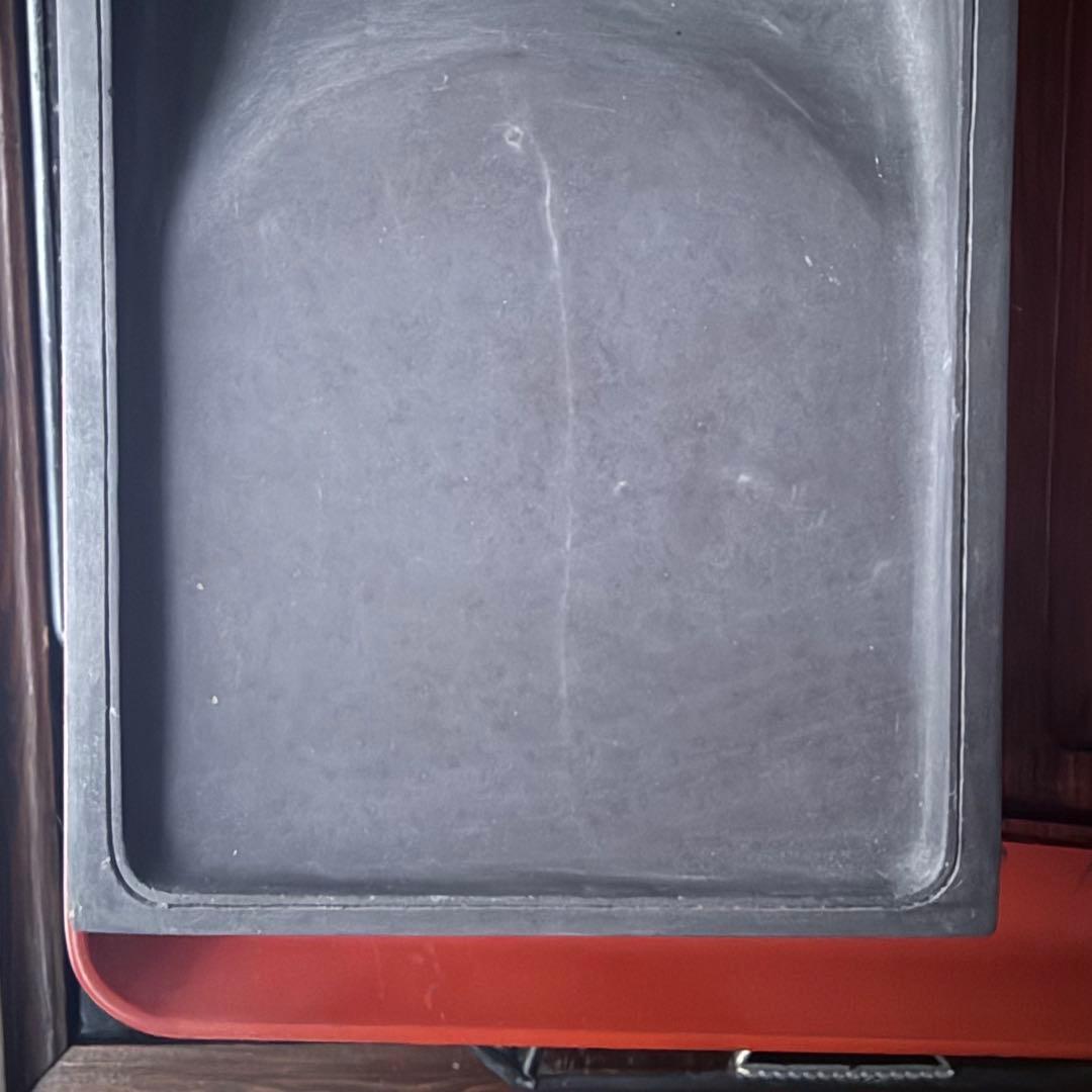 2245様感謝‼️不世出‼️旧家蔵出書の極み『松と芭蕉陽刻天然端渓硯』」文房四宝