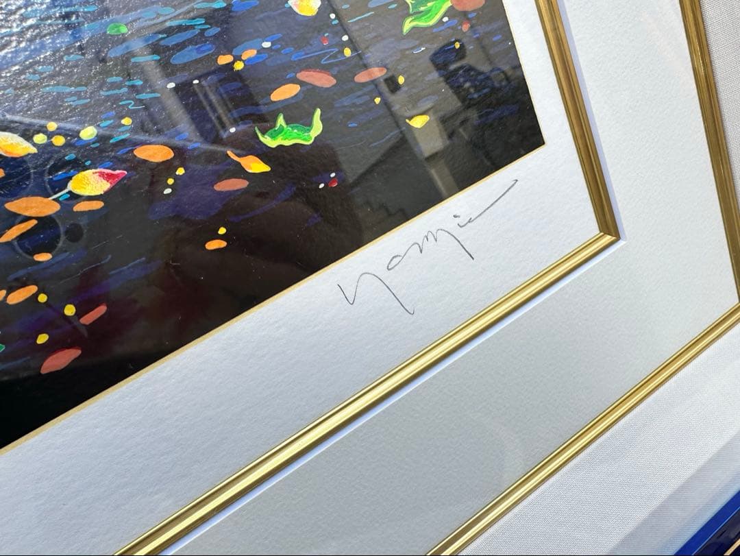 ヒロ・ヤマガタ　ローイング　シルクスクリーンアート作品証明書付