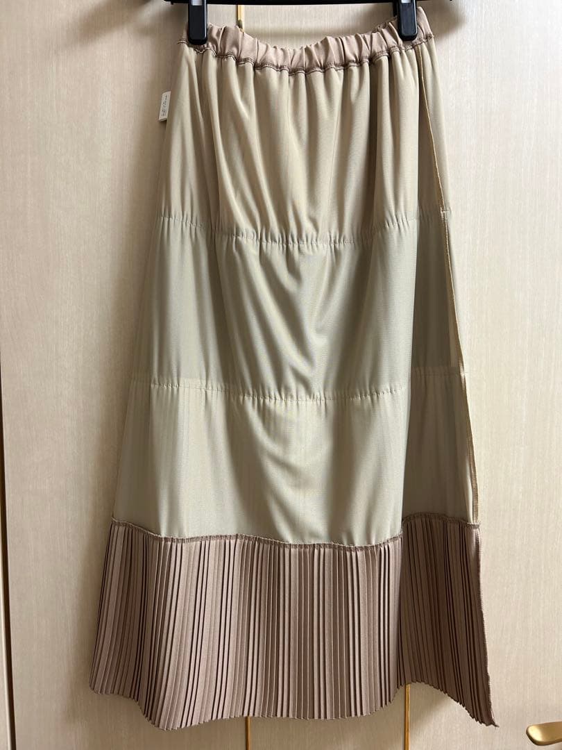 フミエタナカ×ヤンチェオンテンバール　プリーツレイヤードスカート