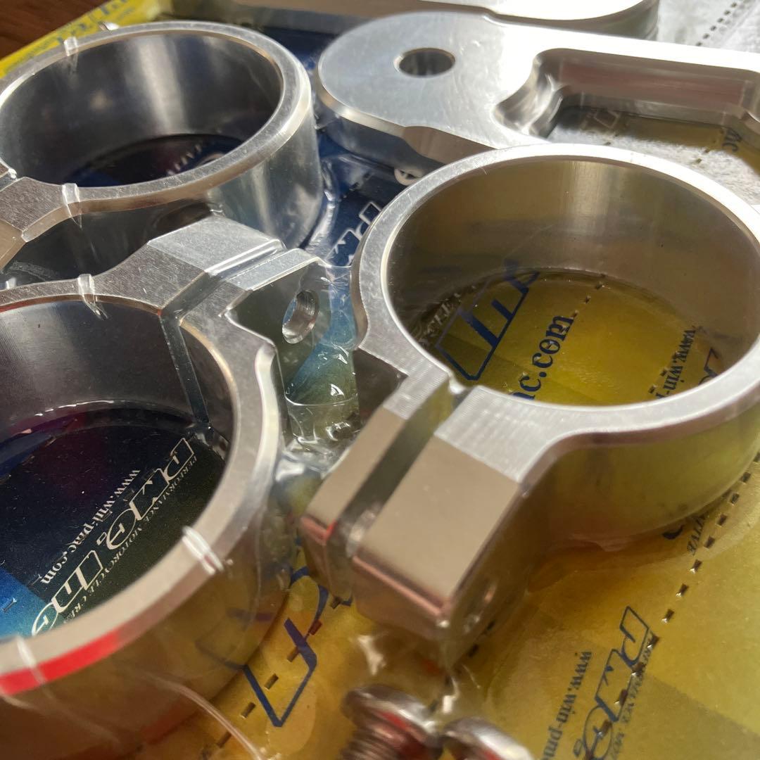 【未使用】PMC.Inc Billetヘッドライトステーキット シルバー