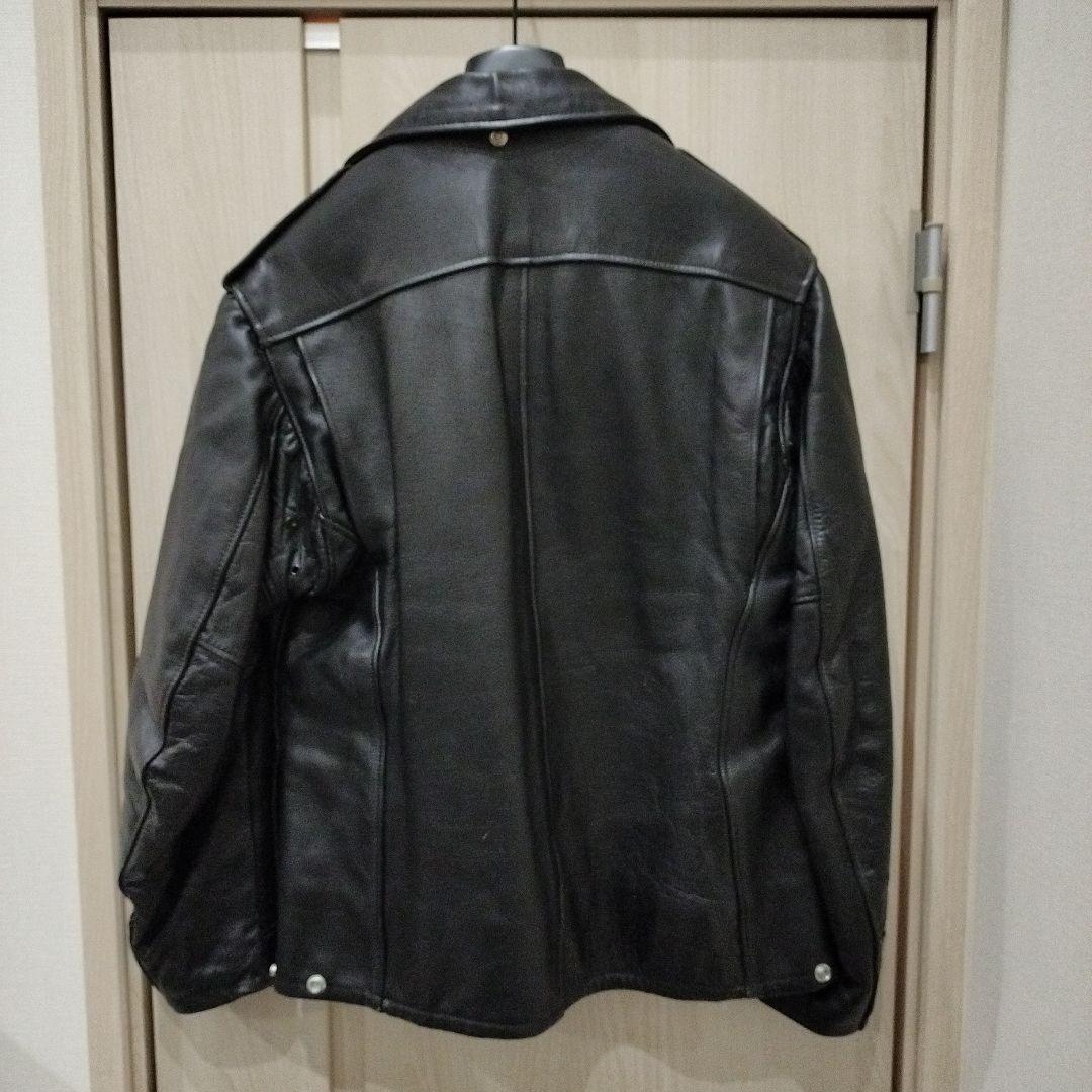 M*ム様 Schott ショット ポリスマン ジャケット レザー ブラック 42