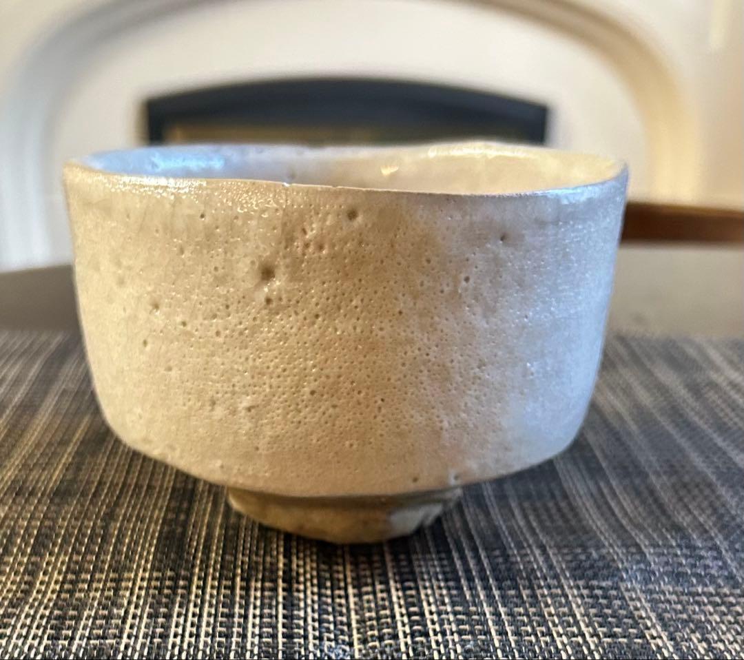 志野茶碗　抹茶茶碗　茶道具　ト（加藤唐九郎？）在銘