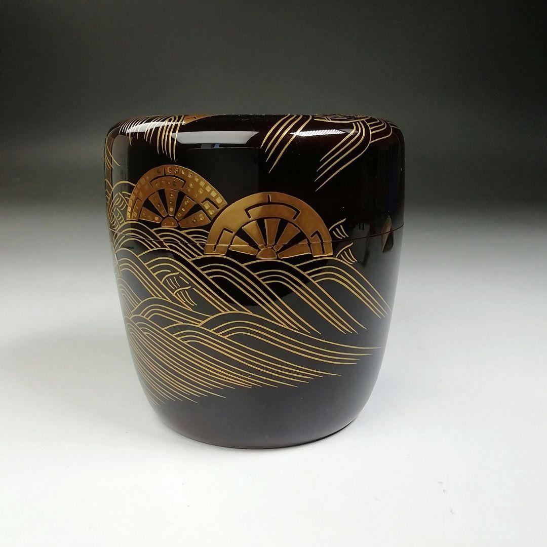 Ｔ７６８　棗　『波車蒔絵』『竹　大棗』『東春光』　共箱　茶道具