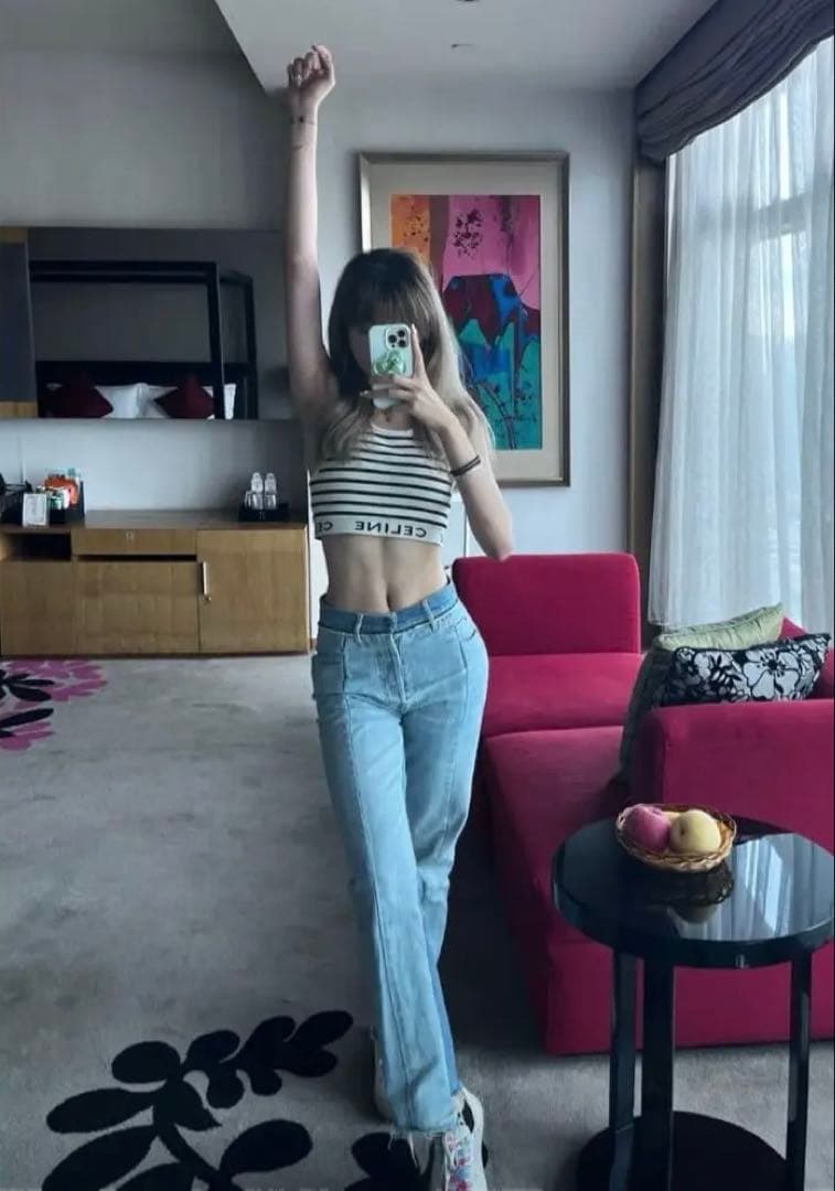 CELINE ストライプ ノースリーブ　タンクトップ LiSA・谷まりあ着用