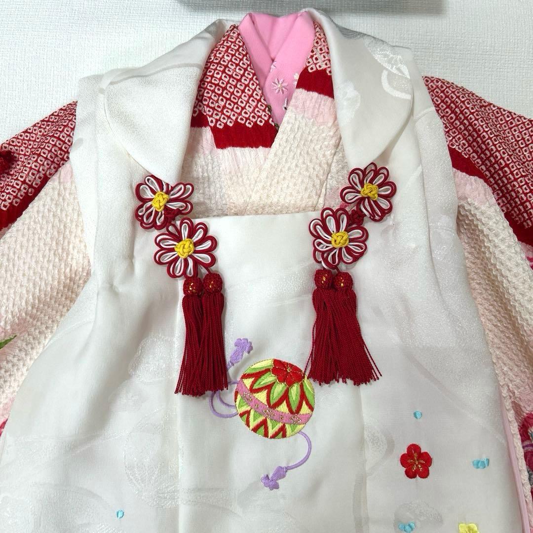 tsuki　No.94 七五三　3歳　　正絹被布セット　　本総絞り