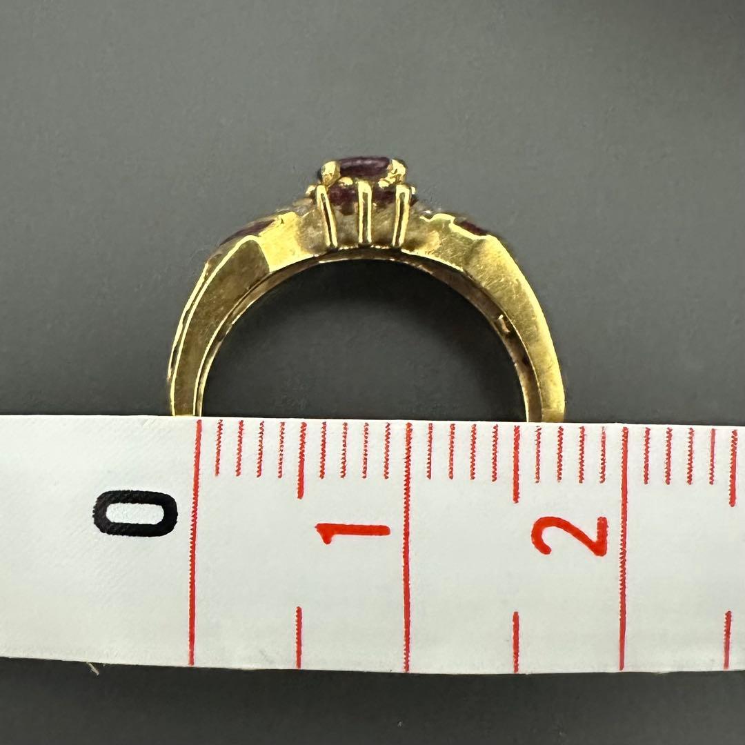 【購入ご検討の方は必ずコメントください】18kルビーリング 9号