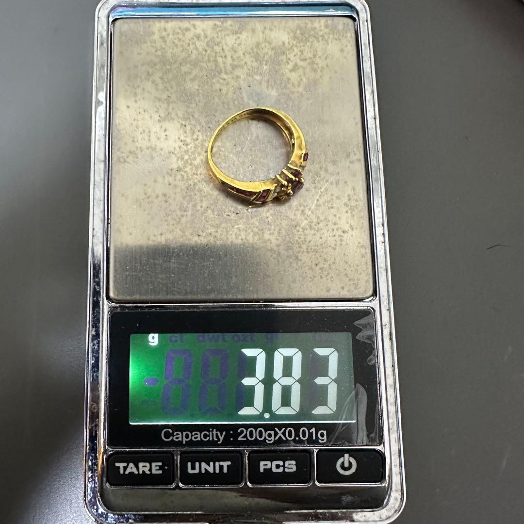 【購入ご検討の方は必ずコメントください】18kルビーリング 9号