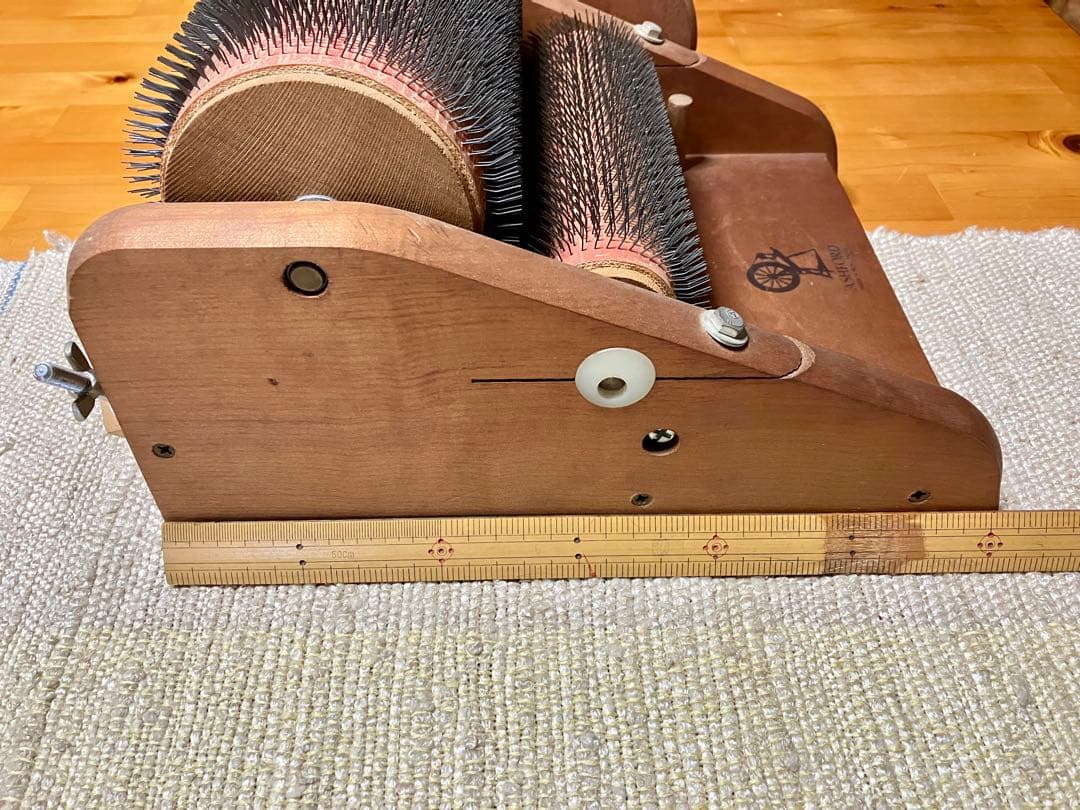 アシュフォード　ドラムカーダー（木製、手廻し）