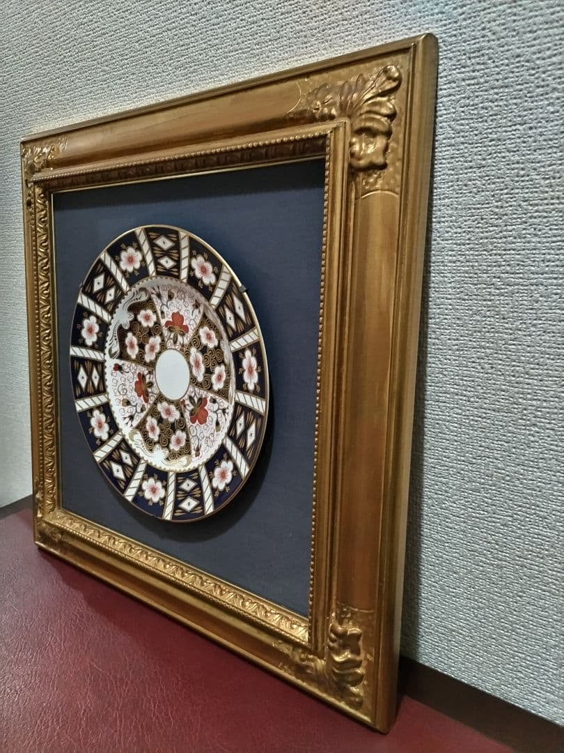  CROWN DERBY オールドイマリ2451プレート 大皿　額縁