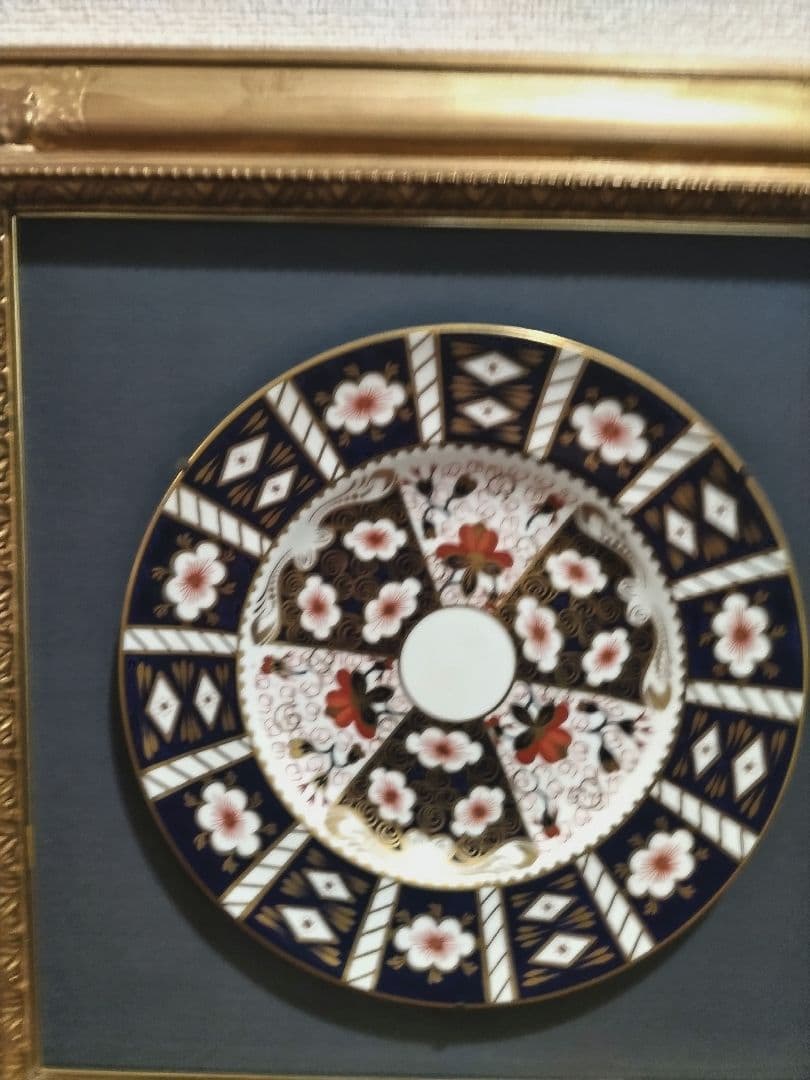  CROWN DERBY オールドイマリ2451プレート 大皿　額縁