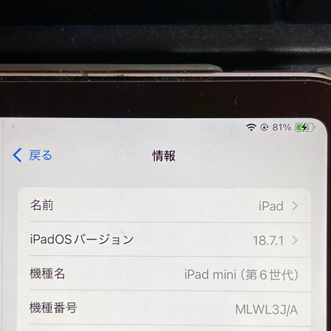 f*い様 【美品】iPad mini 第6世代 64GB ピンクWi-Fiモデル