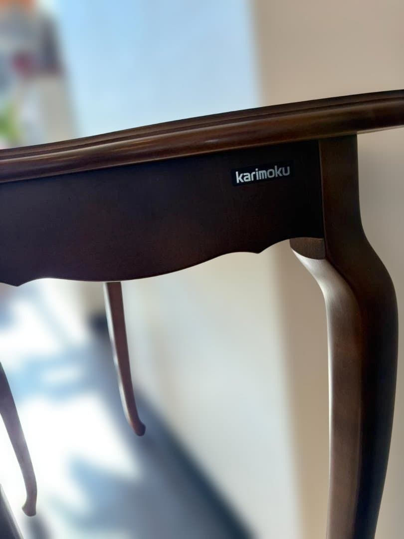 カリモク コロニアル　コーナーテーブル 猫脚　karimoku アンティーク