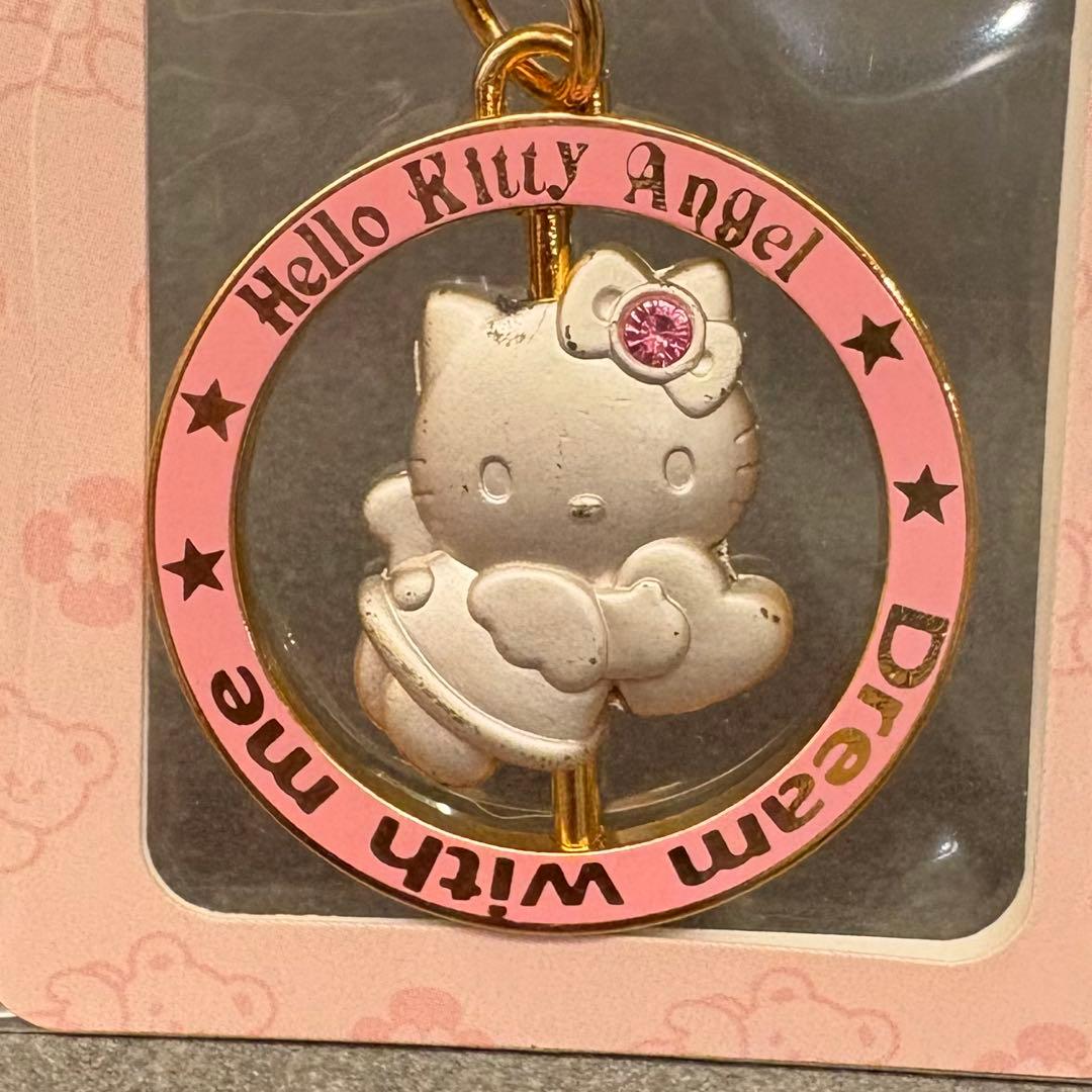 ハローキティ　くるくるまわる　リングキーホルダー　2種セット