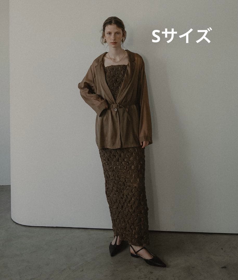 et.UNiVER キャメル　セットアップ　ドレス　Sサイズ