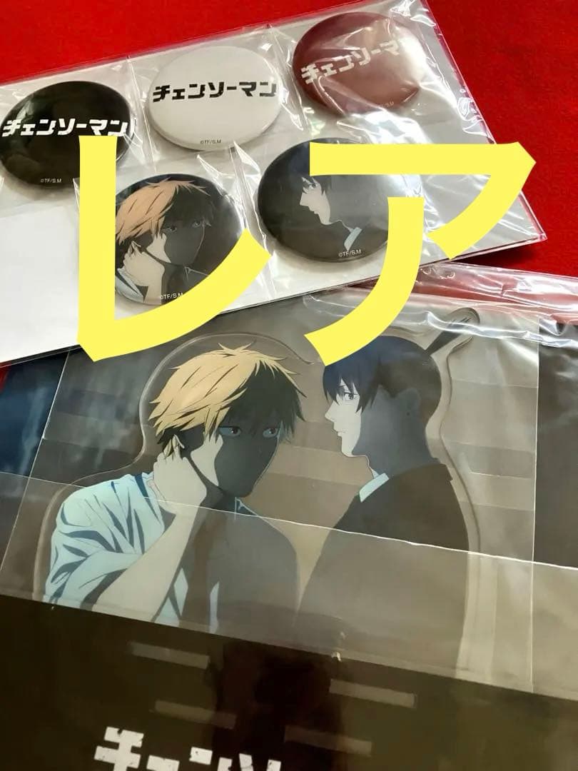 チェンソーマンBlu-ray特典　アクリルジオラマ　缶バッジセット