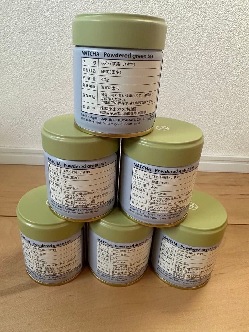 丸久小山園　抹茶　五十鈴40g缶x6個